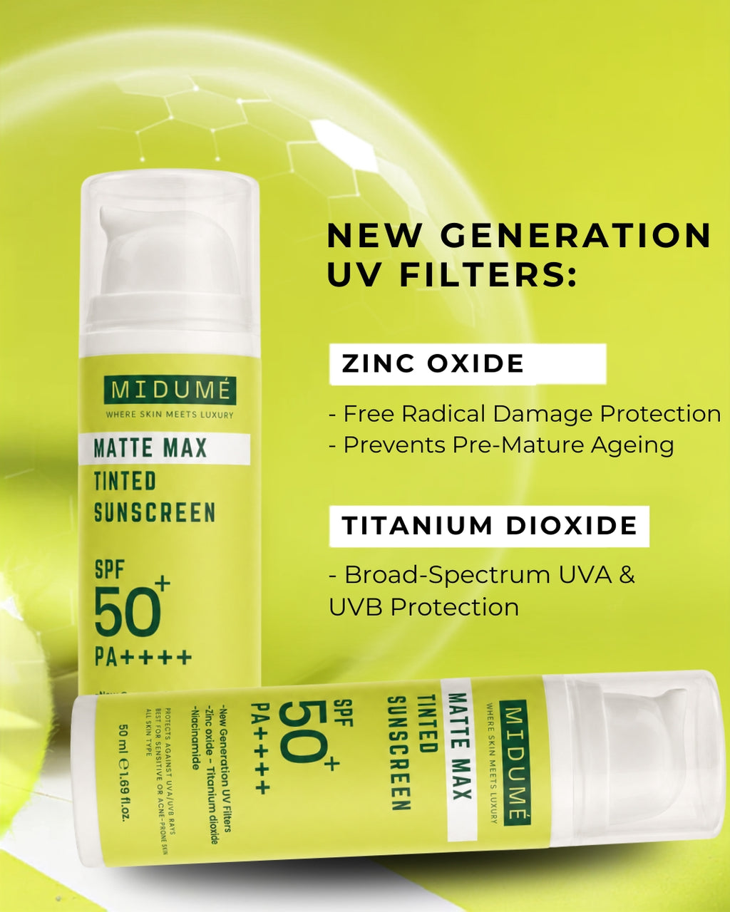 Matte Max Tinted Sunscreen - SPF 50+ Pa++++ - 50 Ml