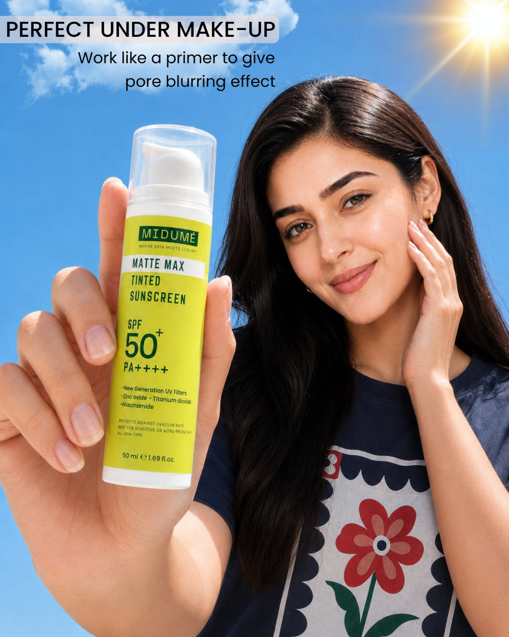 Matte Max Tinted Sunscreen - SPF 50+ Pa++++ - 50 Ml