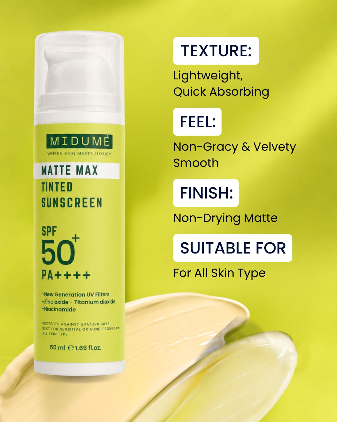 Matte Max Tinted Sunscreen - SPF 50+ Pa++++ - 50 Ml