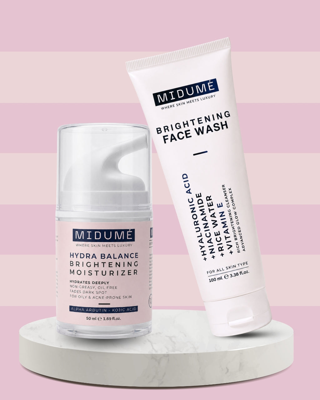 MIDUMÉ Hydration Duo - Hydra Balance Oil-Free Moisturizer with Brightening Face Wash