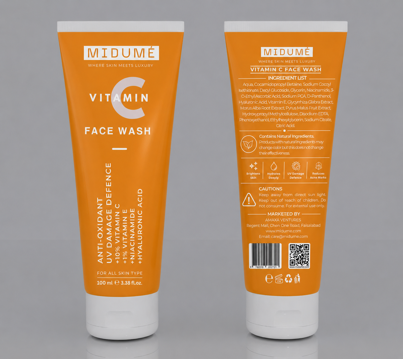 Vitamin C Facewash | Anti-Oxidant | UV Damage Defense - 100 Ml