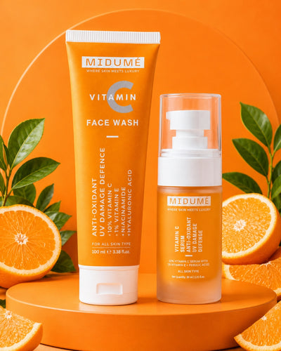 MIDUMÉ Vitamin C Anti-Oxidant Duo Bundle- Vitamin C Serum with Facewash